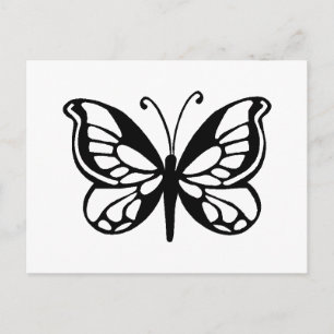 Postal diseño de la mariposa