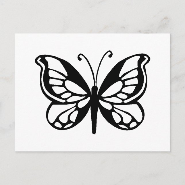 Postal diseño de la mariposa (Anverso)