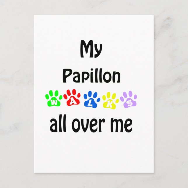 Postal Diseño de las pasarelas de Papillon (Anverso)