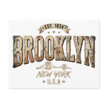 Diseño de Letra Dorada Ornamentada de Brooklyn Nue