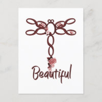 Diseño de libélula floral roja "bella"