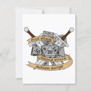 Postal Diseño de los dados de combate