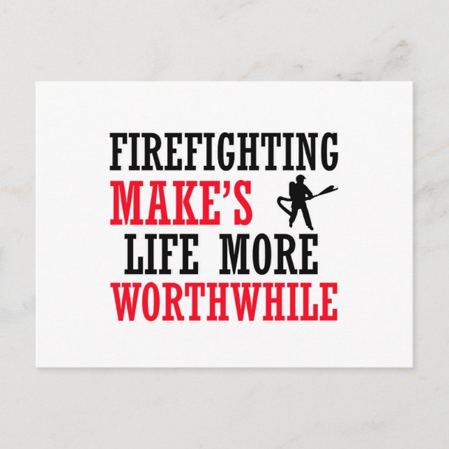 Postal diseño de lucha contra incendios (Anverso)