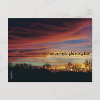 Postal diseño de 'luz de noche'