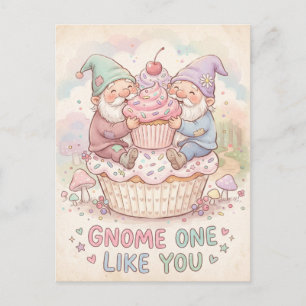 Postal Diseño de magdalena de gnomos adorables como tú