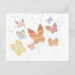 Postal Diseño de mariposa