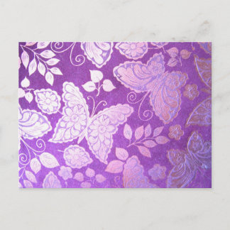 Postal diseño de mariposa