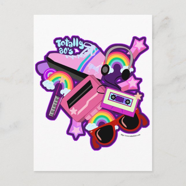 Postal Diseño de Mega Neon 80 (Anverso)