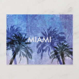 Postal Diseño de Miami para una palmera única y moderna