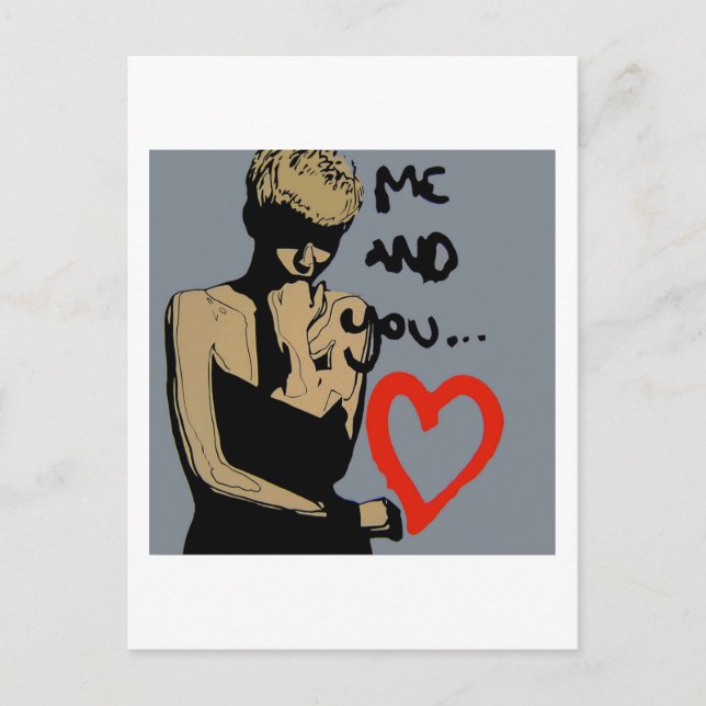 Postal 'Diseño de moda graffiti' (Anverso)