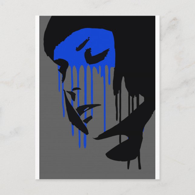 Postal 'Diseño de moda graffiti' (Anverso)