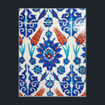 Postal Diseño de mosaico oriental de Iznik<br><div class="desc">Diseño de mosaico oriental de Iznik</div>