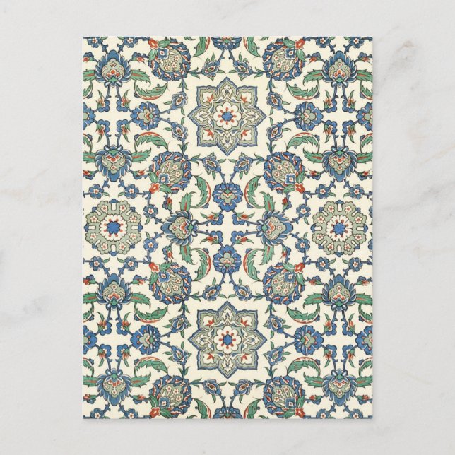 Postal Diseño de mosaico vintage (Anverso)