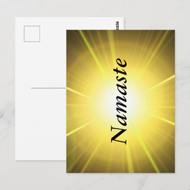 Postal Diseño de Namaste (Anverso / Reverso)