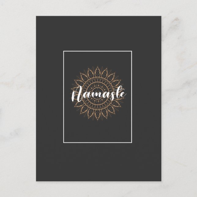 Postal diseño de namaste T-Shirt (Anverso)