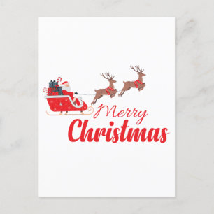 Postal Diseño de navidades y renos