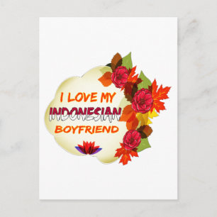 Postal Diseño de novio indonesio