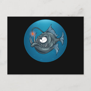Postal Diseño de Océano de Peces Ballena Natación Foca Re