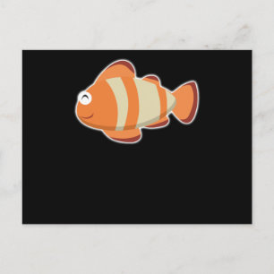 Postal Diseño de Océano de Peces Ballena Natando Foca Reg