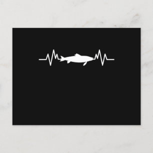 Postal Diseño de Océano de Peces Latido de Ballena Foca R