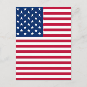 Postal Diseño de orgullo de bandera estadounidense de EE.