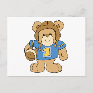 Postal Diseño de oso de peluche de juguete
