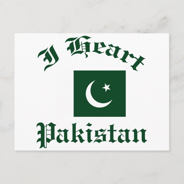 Postal Diseño de Pakistán (Anverso)