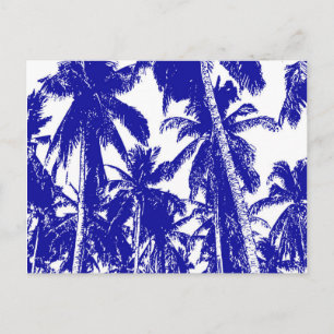 Postal Diseño de palmeras gráficas