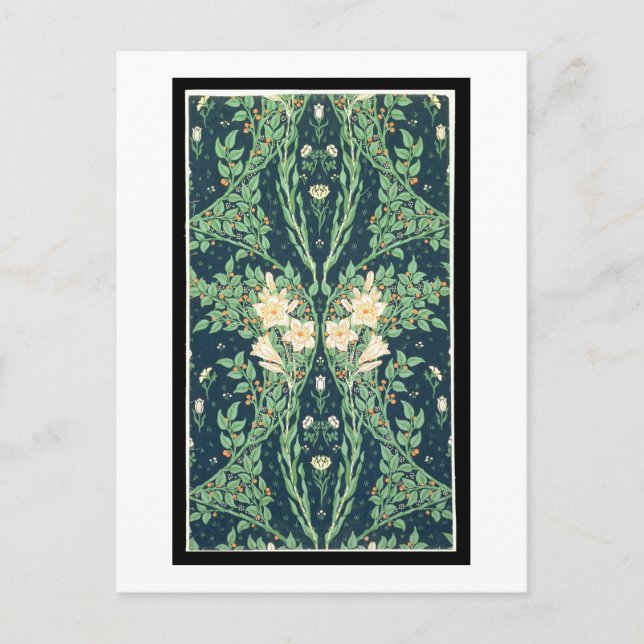 Postal Diseño de papel pintado de Francesca (Anverso)