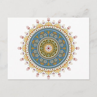 Postal Diseño de patrones islámicos vintage