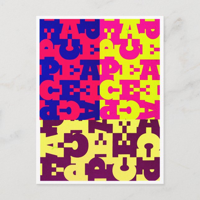 Postal Diseño de paz (Anverso)