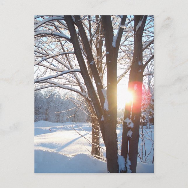Postal Diseño de Personalizable WINTER SUNRISE (Anverso)