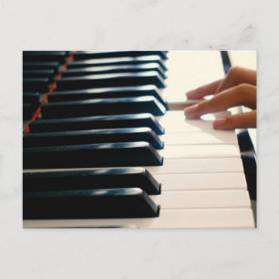 Postal Diseño de piano cool