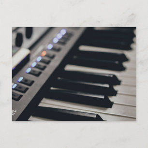 Postal Diseño de piano lindo