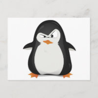 Diseño de pingüinos enojados