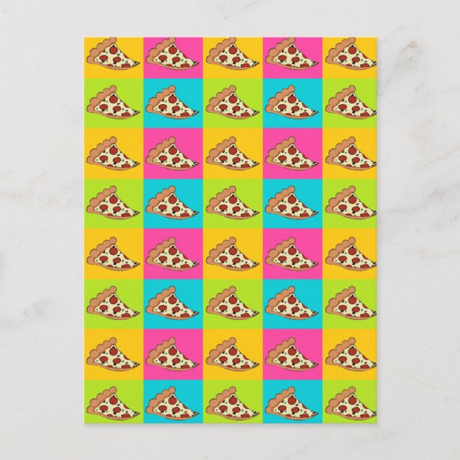 Postal Diseño de pizzas (Anverso)