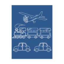 Diseño de planos, trenes y coches ~ fondo editable