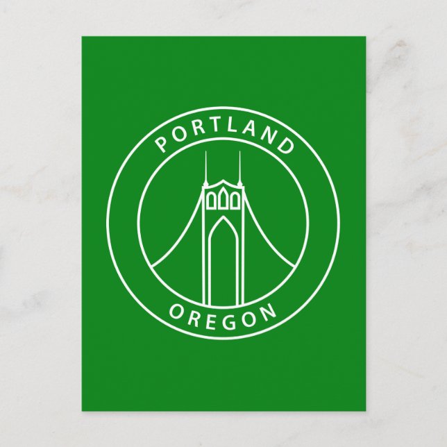 Postal Diseño de Portland Oregon (Anverso)