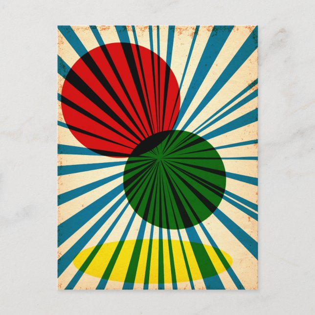 Postal Diseño de póster de época (Anverso)