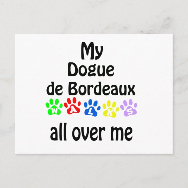 Postal Diseño de Pug Walks (Anverso)