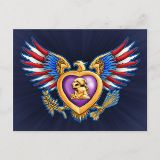 Postal Diseño de Purple Heart
