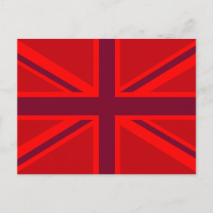 Postal Diseño de Red Accent Union Jack