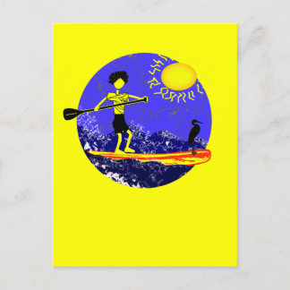 Postal Diseño de remo de pie