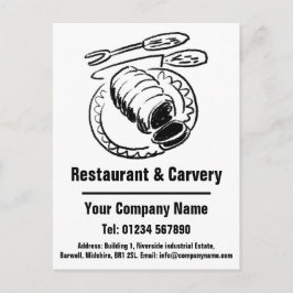 Postal Diseño de restaurante y carvery para personalizar