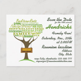 Postal Diseño de reunión familiar