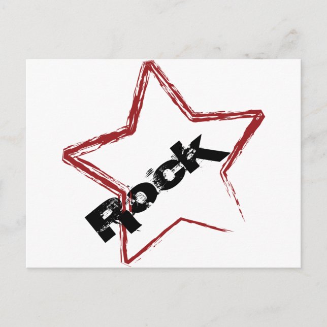 Postal Diseño de Rockstar (Anverso)