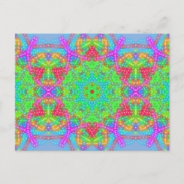 Postal Diseño de rosas (Anverso)