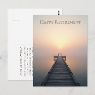 Postal Diseño de saludo de jubilación pacífica