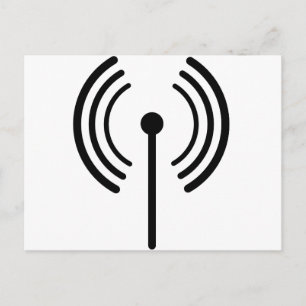 Postal Diseño de señal WiFi