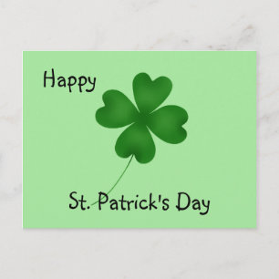 Postal Diseño de shamrock sencillo